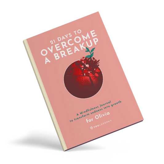 21 Days to Overcome a Breakup - personalized guided journal - cover